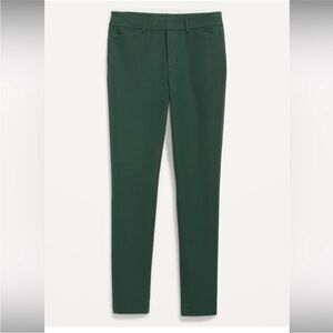 Dark Green Slim Fit Pants